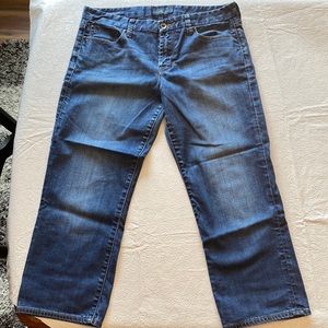 Lucky Crop Jeans SiE 10/30 distressed jean material